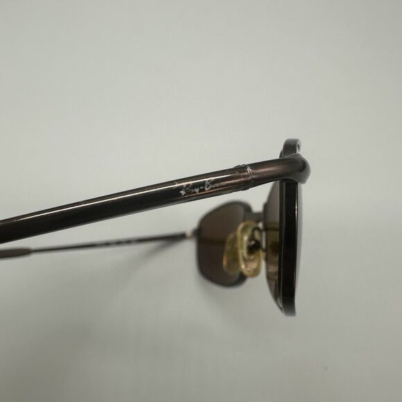 Ray-Ban RB3162 Sleek 012/47 Sunglasses Brown Metal 52-19 Flex Hinge Polarized - Picture 12 of 16